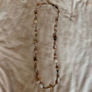 Pink and Cream Silpada Long Necklace